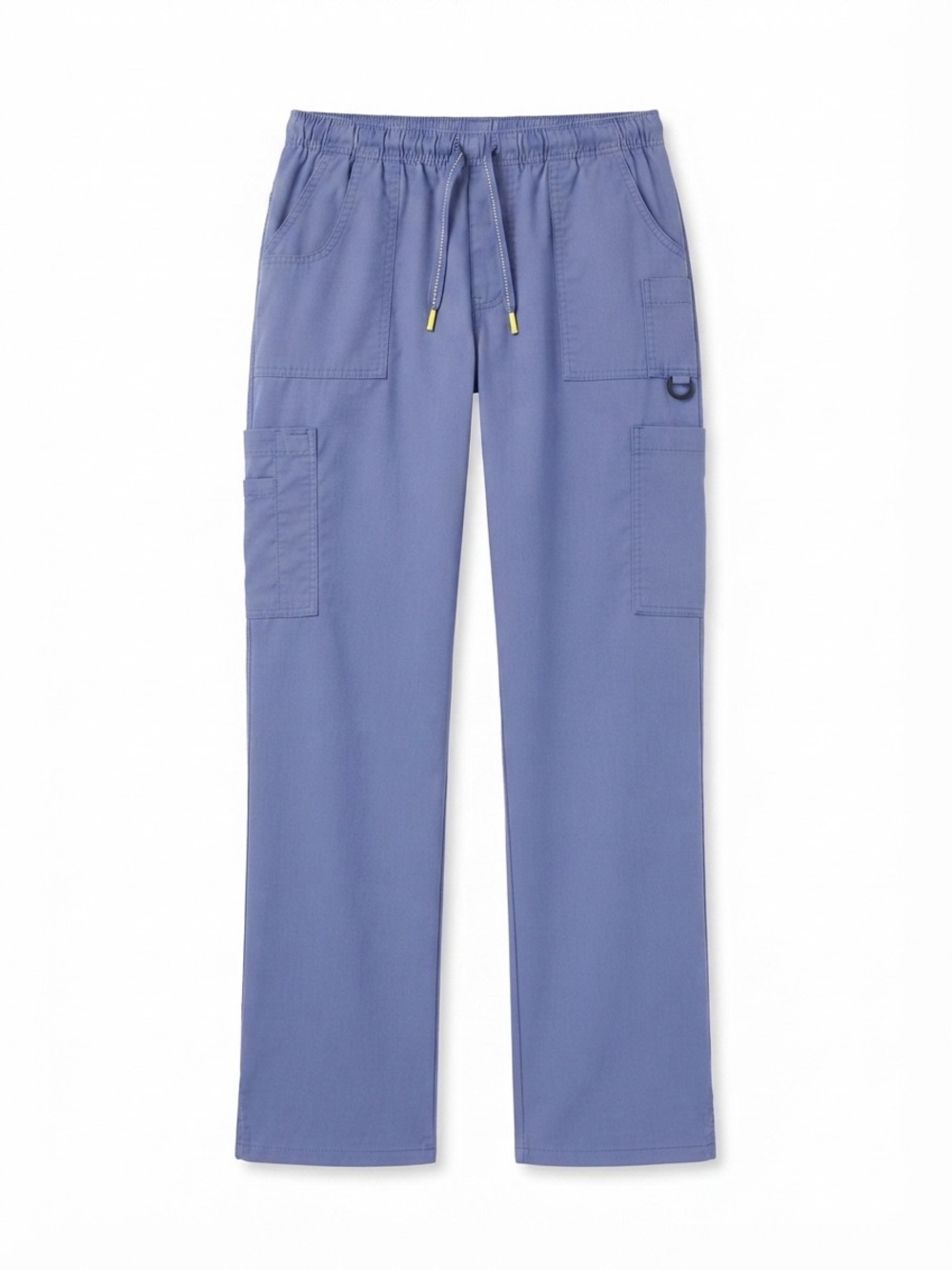 Health Pro Stretch Cargo Scrub Pants Medium Periwinkle Blue Drawstring Med